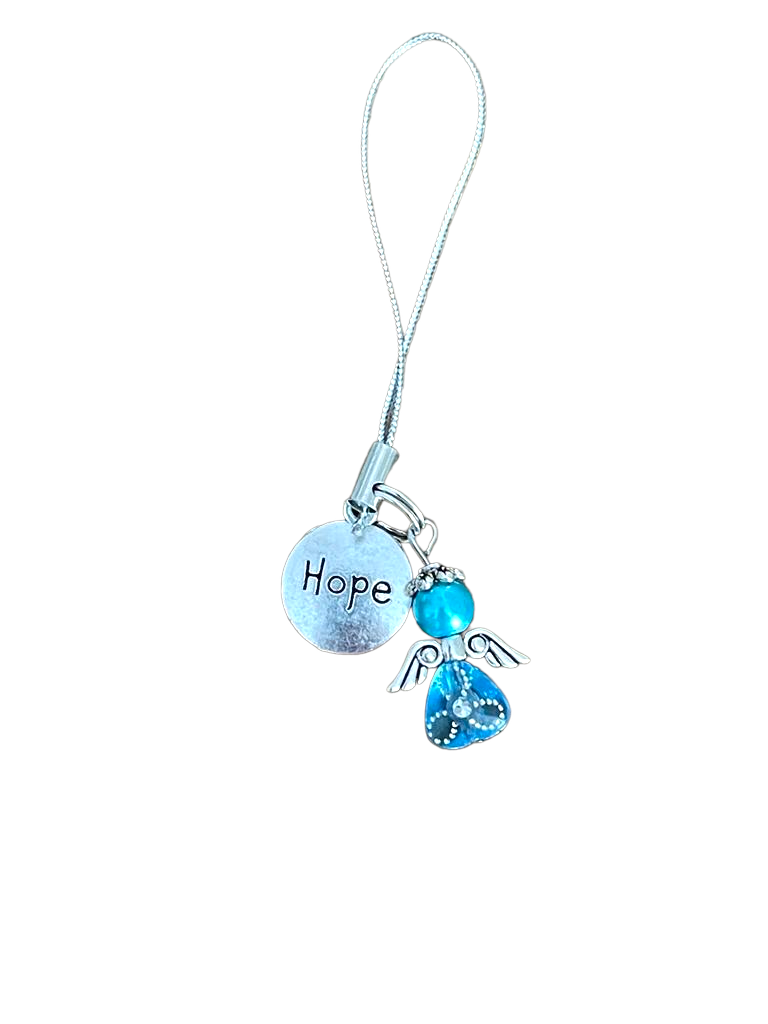 HOPE Angel zipper charm